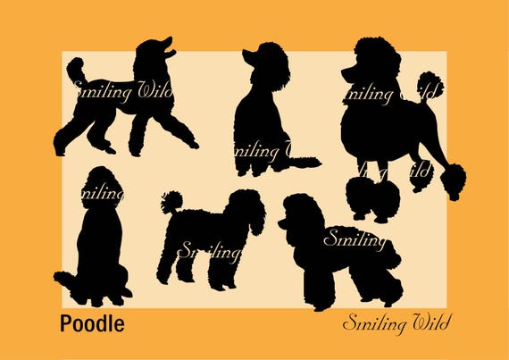 Download Poodle Svg Silhouette Dog Clipart Cut Out Vector Graphic Art Etsy