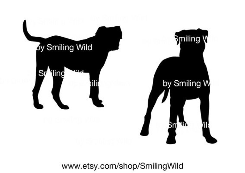 Download American Bulldog svg dog silhouette cut file cuttable ...