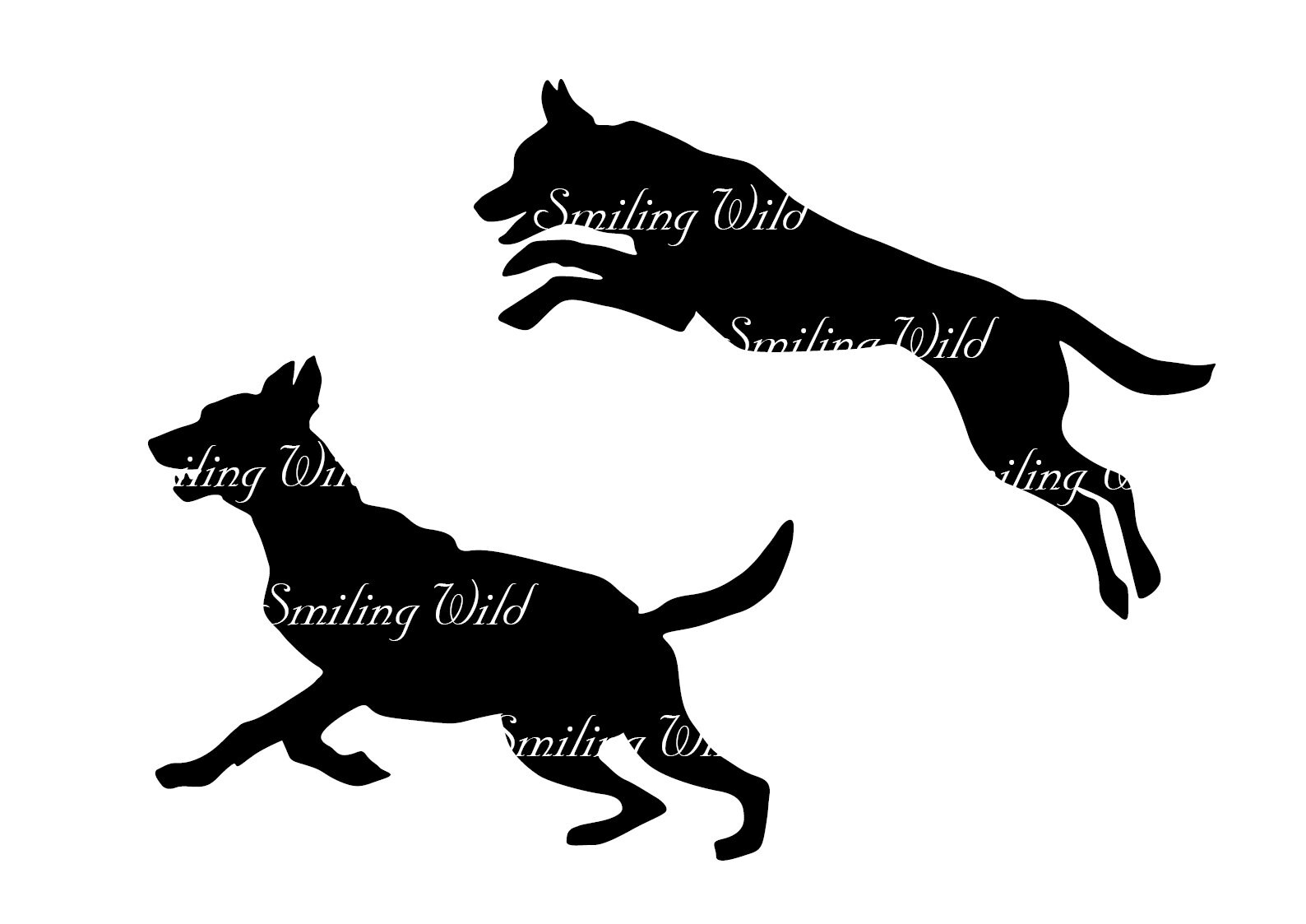 Läuft Malionois Hund Svg Clipart geschnitten Datei springen Etsy