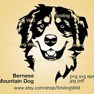 Berner Sennenhund SVG schneidbares Bild - Hund Handwerkskunst für DIY-Projekte