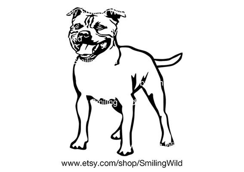 Free Free 207 Staffordshire Bull Terrier Svg SVG PNG EPS DXF File
