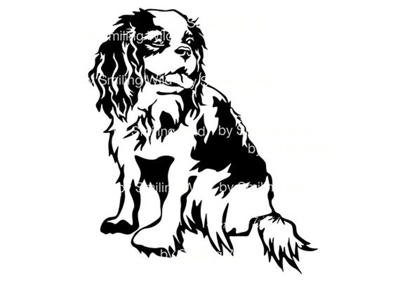 Cavalier King Charles Spaniel Svg Clipart Cut File Cuttable - Etsy