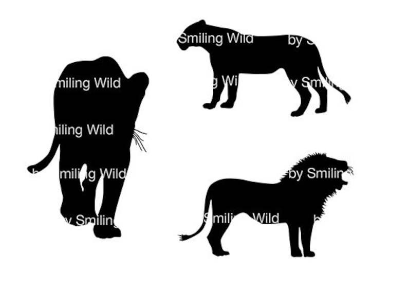 Download Lion silhouette clipart cut file cuttable family svg ...