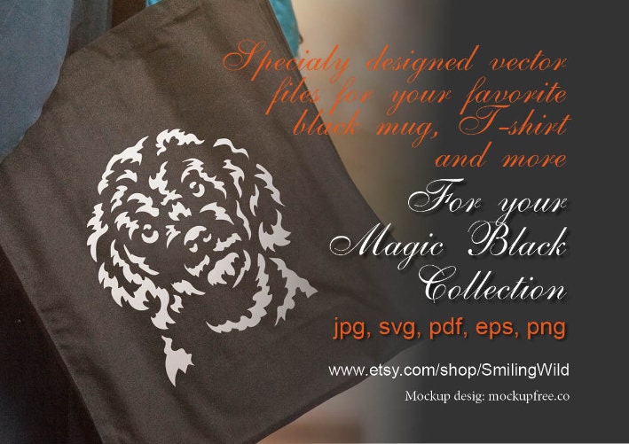 Cockapoo Svg Clip Art Design Spoodle Dog Cuttable Digital - Etsy