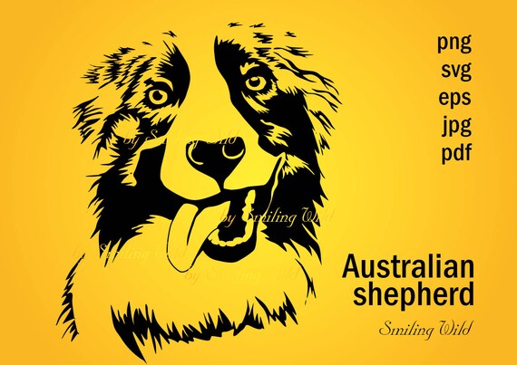 Download Aussie Dog Art Svg Peeking Dog Australian Shepherd Design Png Etsy PSD Mockup Templates