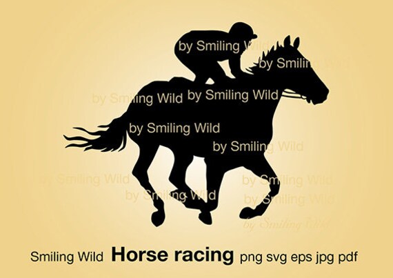 Download Racing Horse Svg Silhouette Clipart Running Horse Cut File For Etsy