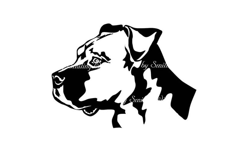 Download American staffordshire terrier svg png clipart art Amstaff ...