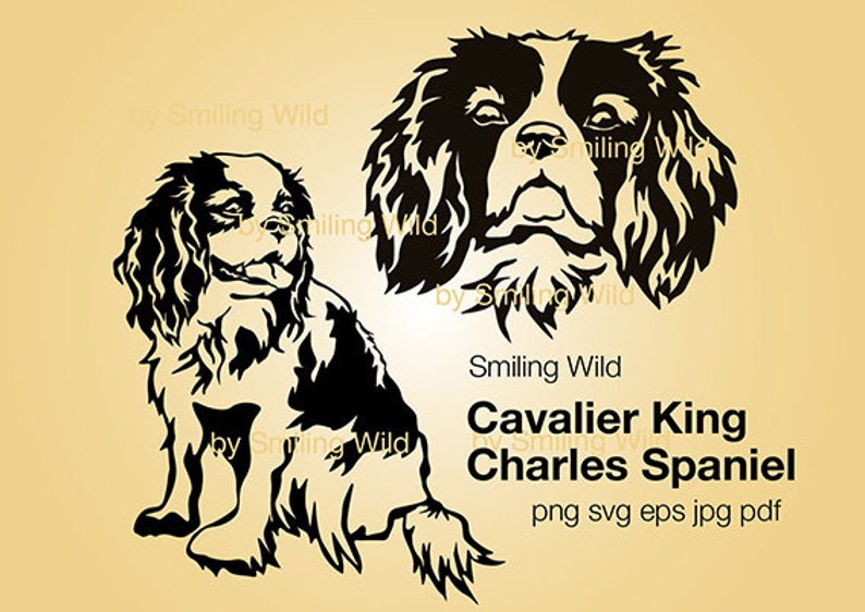 Cavalier King Charles Spaniel svg clipart cut file cuttable | Etsy