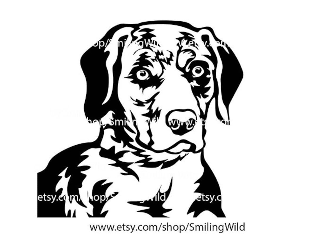 Catahoula Leopard Dog Svg Lying Dog Vector Graphic Art Cut - Etsy UK