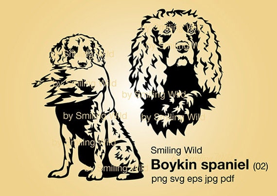 Download Boykin Spaniel 02 Svg Hynting Dog Art Svg Clipart Boykin Etsy PSD Mockup Templates