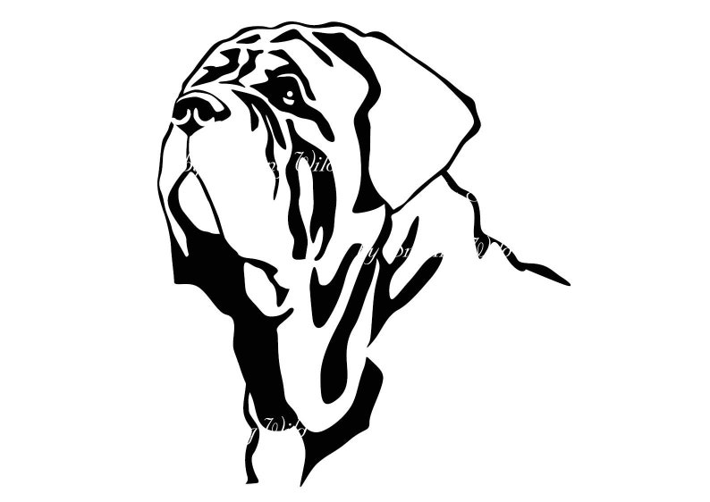 Neapolitan Mastiff Svg Vector Graphic Art Neapolitan Mastiff - Etsy