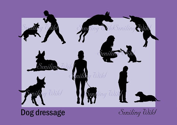 Download Dog Training Svg Png Art Vector Graphic Dog Training Dressage Etsy PSD Mockup Templates