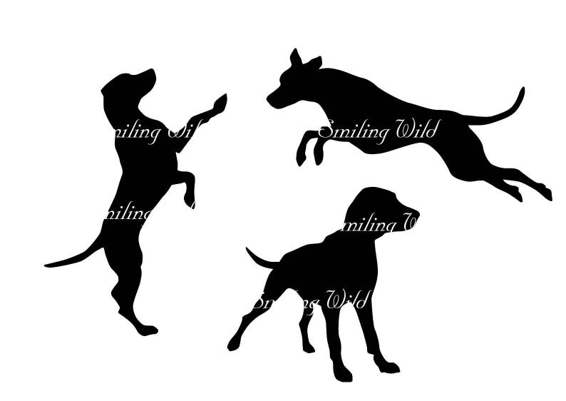 Black Mouth Cur Svg Silhouette Cut Out File Clipart Dog - Etsy