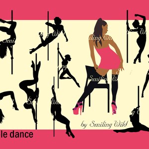 paaldans svg png clipart silhouet bundel bundel stripper tanz knipsel afdrukbare instant download vrijgezellenfeest digitale dansen download