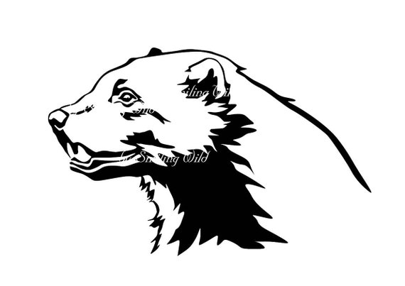 Download Wild Animal Svg Wolverine Clipart Vector Graphic Art Png Eps Etsy
