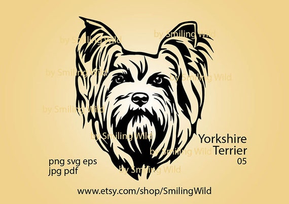Download Clip Art Yorkshire Terrier Svg Yorkie Silhouette Cut File Yorkshire Terrier Clip Art Commercial Instant Download Vector Graphic Art Dog Printable Art Collectibles