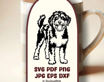 Aussiepoo SVG, PNG, DXF Grafik: Hund Vektor Clipart Design