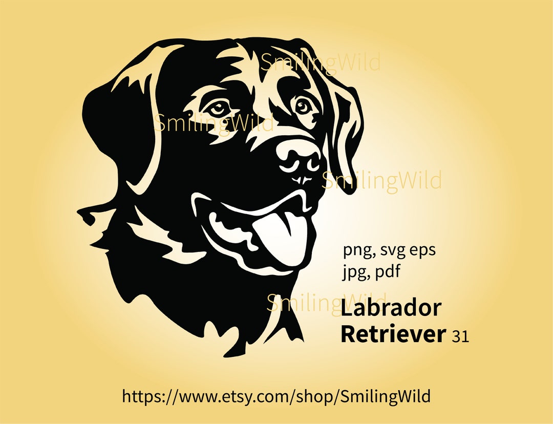 Labrador Retriever Svg Clip Art Sitting Dog Cuttable - Etsy UK