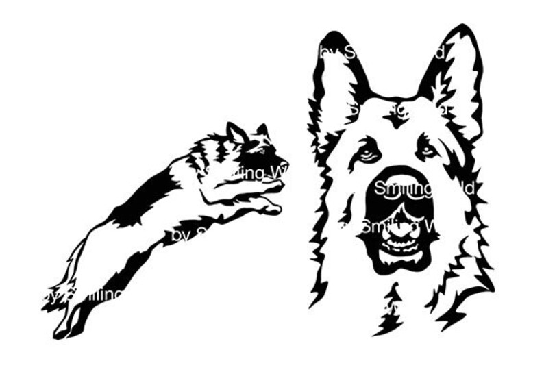 Download German shepherd bundle cut file dog svg clipart German | Etsy