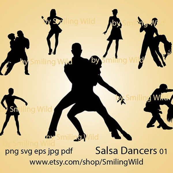 Salsa danse svg danse latine silhouette découper fichier clipart danse femme svg danseuse laser coupe vecteur graphique fichier laser découpe imprimable