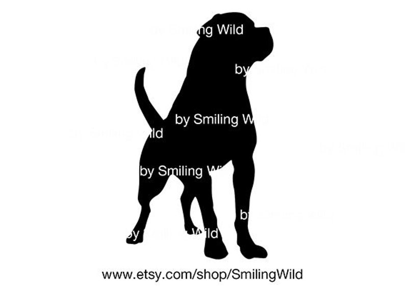 Download Rottweiler Svg Standing Dog Silhouette Rottweiler Cut File Clipart Cuttable Vector Graphic Art Artwork Digital Design Angry Dog Svg Clip Art Art Collectibles Bluesea Com Co