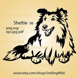 Sheltie /06/ Svg Dog Breed Svg Vector Graphic Art Artwork - Etsy