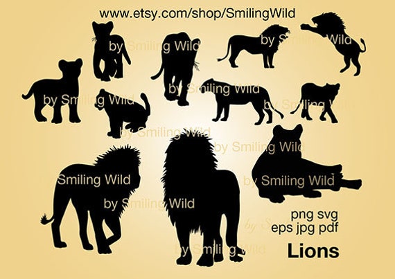 Free Free 285 Silhouette Lion Cub Svg SVG PNG EPS DXF File