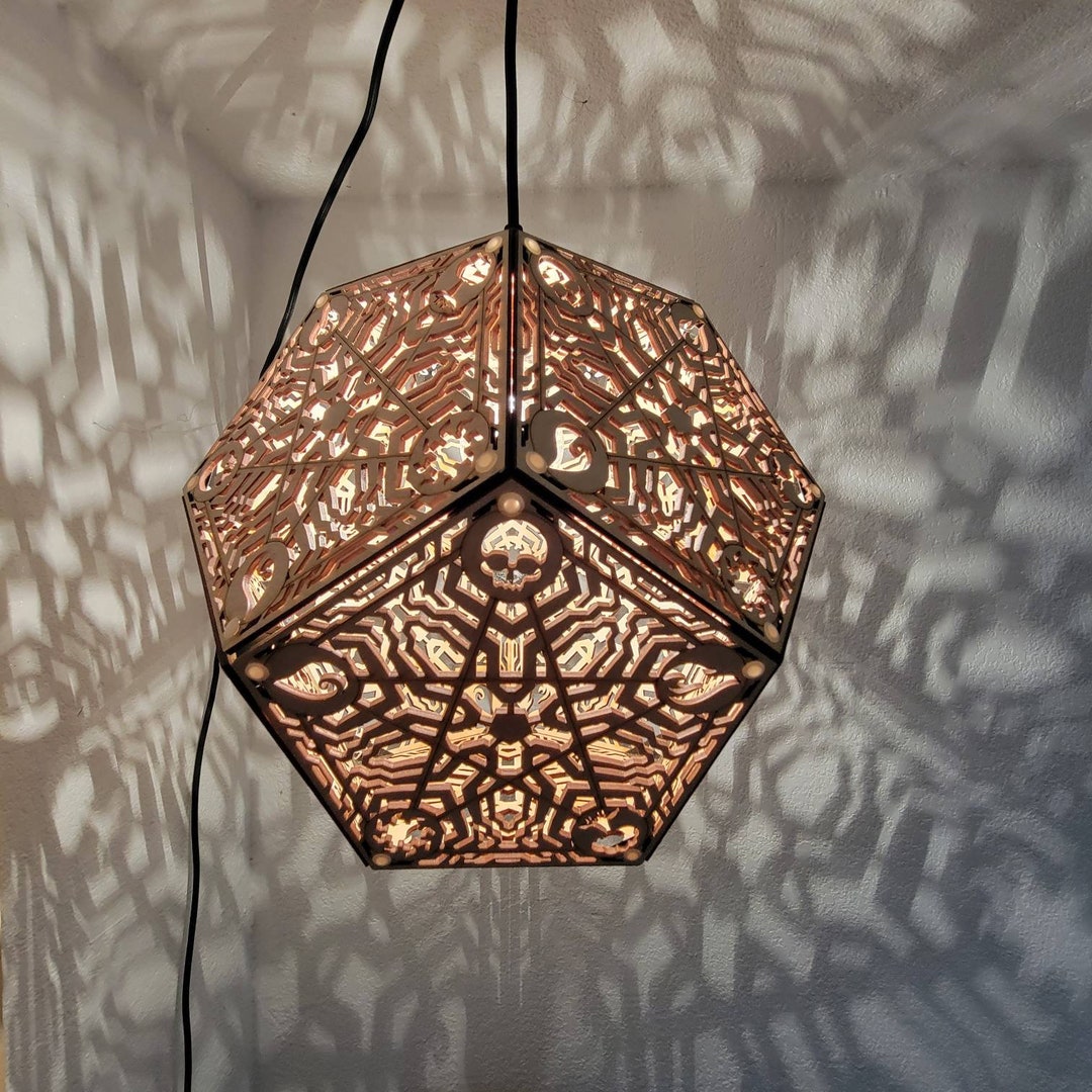 Mana Lamp Wood Hanging / Desk Lamp Magic the Gathering Etsy