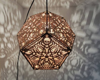 Mana Lamp  - Wood Hanging / Desk Lamp,  Magic the Gathering , MTG