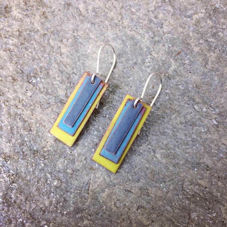 Rectangle Mix Earrings main image 1