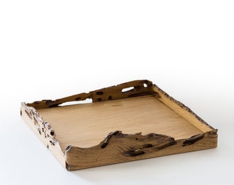 Square Tray in Briccola Wood