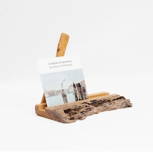 Portacarte in legno di recupero di Venezia