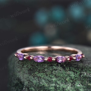 Ruby and hotsell amethyst jewelry