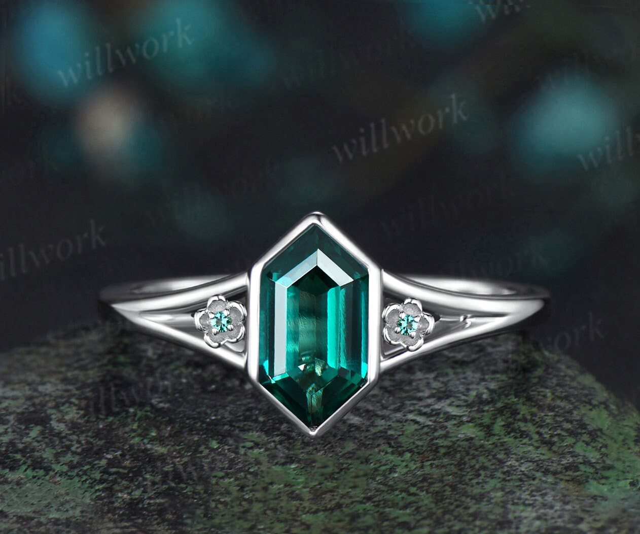 ビンテージ　エメラルド　ダイヤ　リング Vintage Collection (ビンテージコレクション) Emerald Diamond