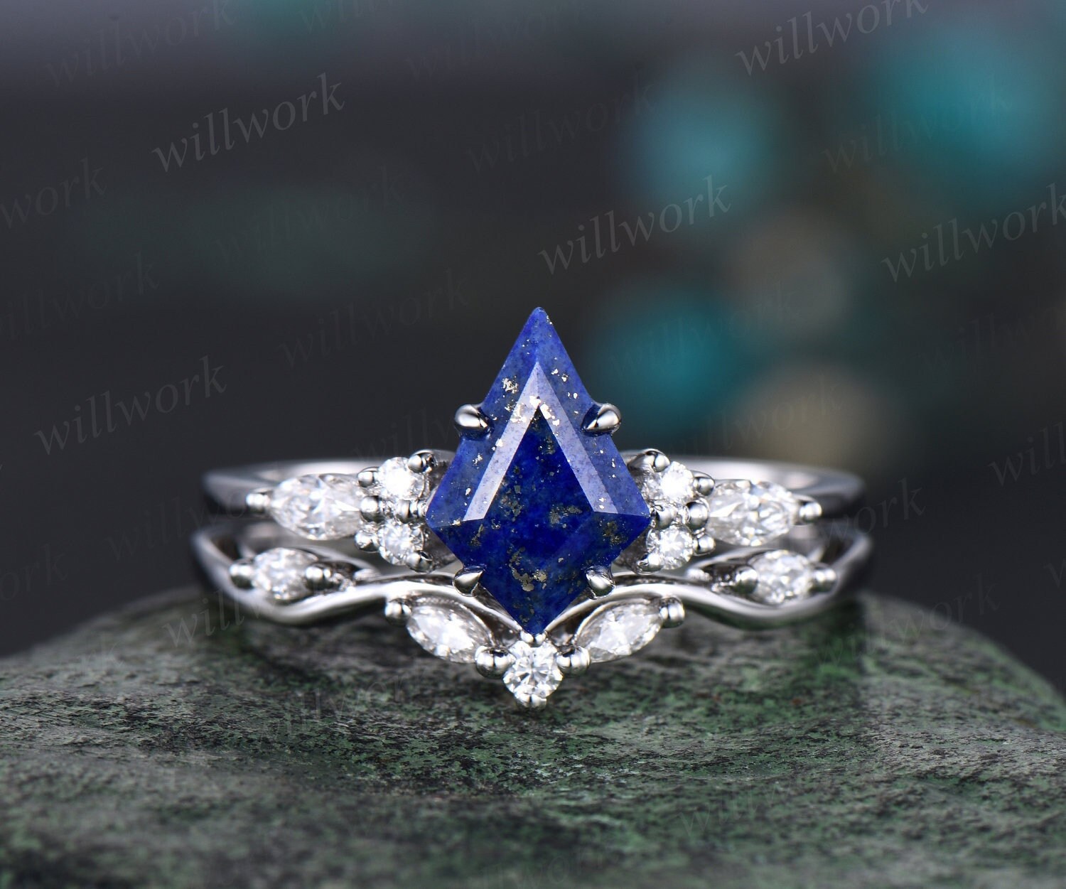 Lapis Lazuli Engagement Ring Etsy Australia