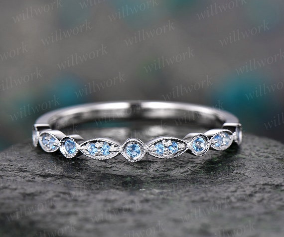Blue topaz band outlet
