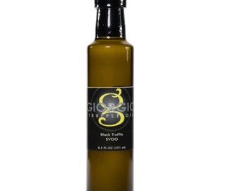 Black Truffle Infused Extra Virgin Olive Oil 8.5oz, 250ml