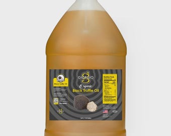 Black Truffle Olive Oil Organic 1/2 Gallon 1.9 Litter