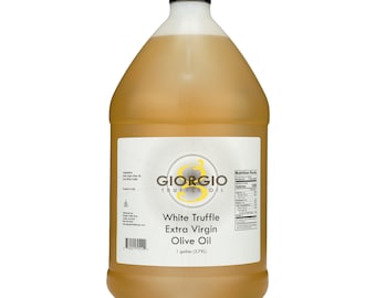 White Truffle Infused Extra Virgin Olive Oil, Bulk 1 Gallon