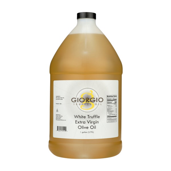 White Truffle Infused Extra Virgin Olive Oil, Bulk 1 Gallon