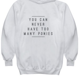 Horse Lover, Horse Hoodie, Mustang Hoodie, Horse Sweatshirt, Pony People, Graphic Hoodie, Livestock Gift, Homesteading Gift, Barn Hoodie