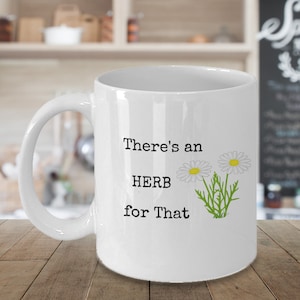 Gift for Herbalist, Herb Mug, Herbal Tea Gift, Herbalism