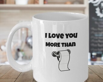 Funny Toilet Paper Mug: Sassy Gag Gift for Him/Her