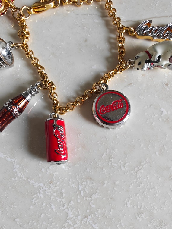 Danbury Mint, Coca-Cola Bracelet, Coca-Cola Charm… - image 4