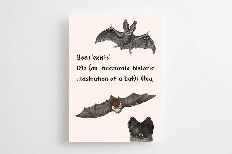 Divertente biglietto di San Valentino, illustrazione storica, anniversario gotico, brutto disegno medievale, amore, animale, regalo alternativo umoristico, meme gotico immagine 1