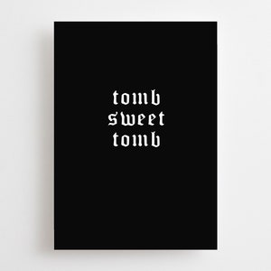 Carte gothique pour nouvelle maison, Goth Heavy Metal Félicitations pour votre nouvelle maison, Carte pour déménagement, pendaison de crémaillère