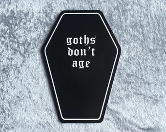 Dark Birthday Card, Goth Birthday, Death Creeps Ever Closer, Coffin Shape Card, Alternative, Metalhead, Gothic 30 Thirtieth Funeral Emo 25