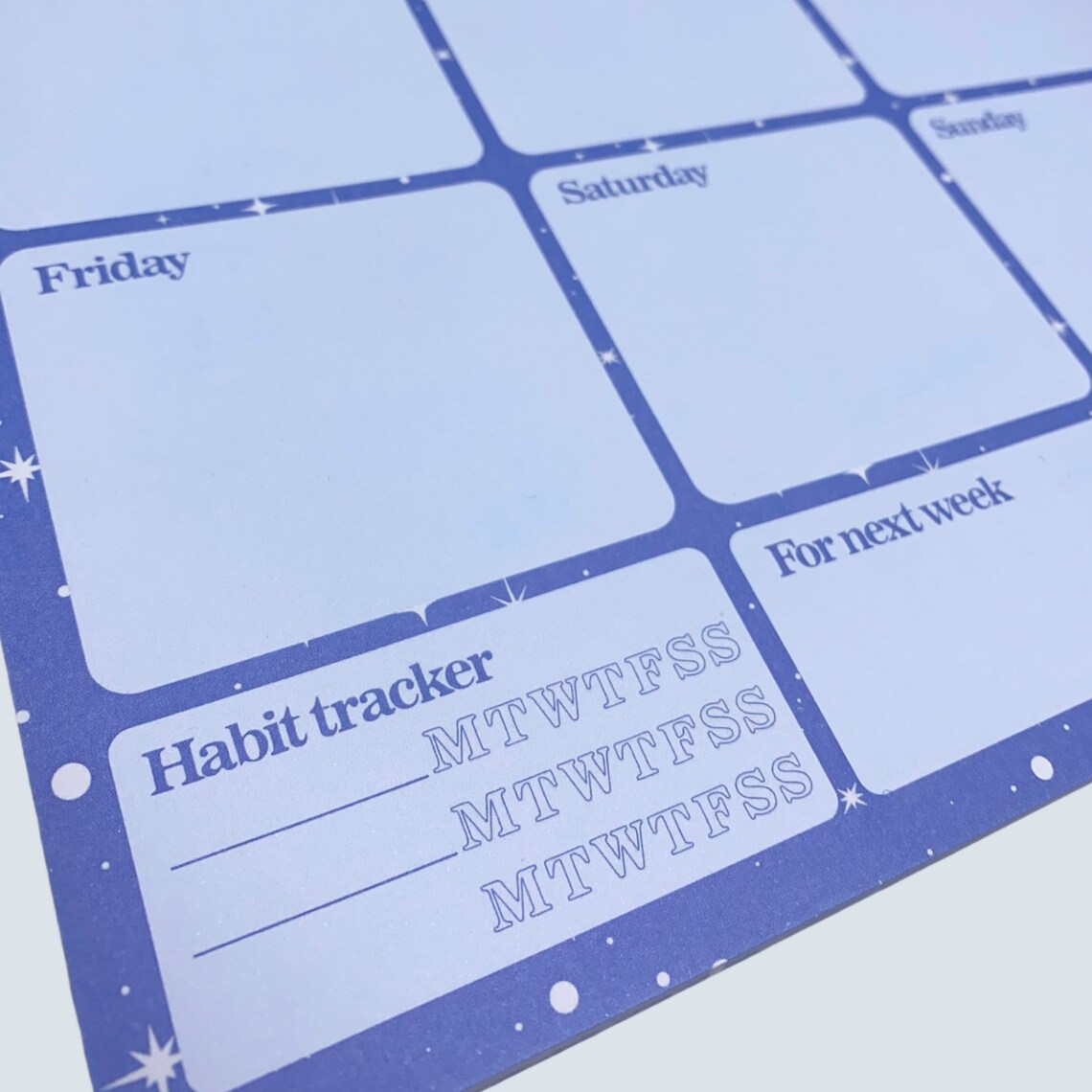 Weekly Planner Pad A4 Undated Goal Setting Desk Organiser Etsy