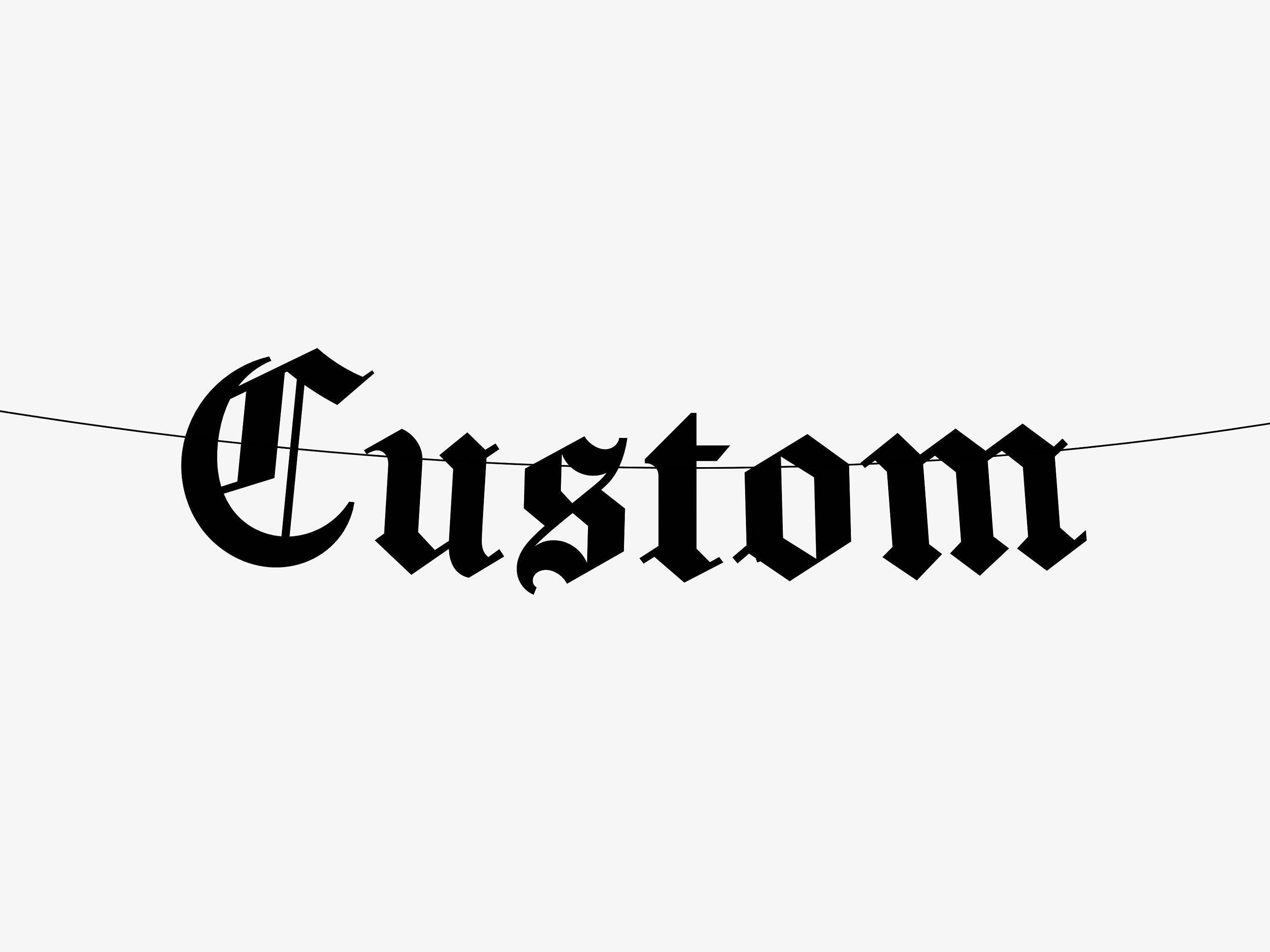 Custom Goth Banner Sign, Personalised Old English Emo Birthday Banner, Gothic Party Garland, Party Banner Black Card Blackletter Heavy Metal