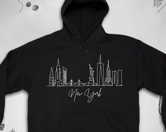 New York hoodie for Men Women Trendy Unisex Aesthetic New York City Art New Yorker NYC USA Graphic Design hoodie sweatshirt Gift idea